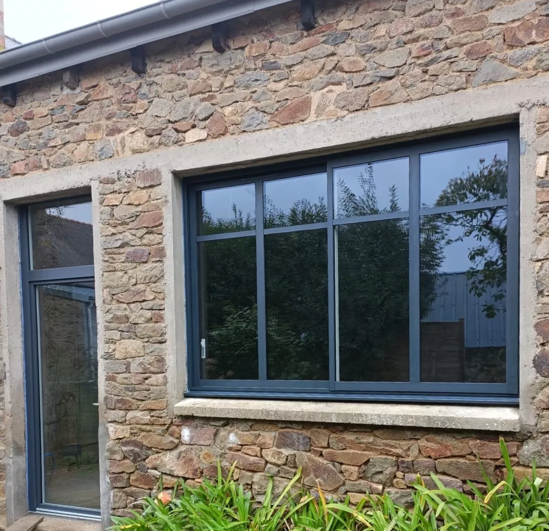 Coulissant type atelier gris anthracite ral7016 à Plouha 22580