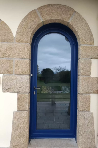 Porte d entrée cintrée à Plérin – OuvertureS
