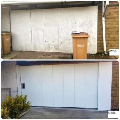 Porte de garage latérale à Saint- Brieuc – OuvertureS
